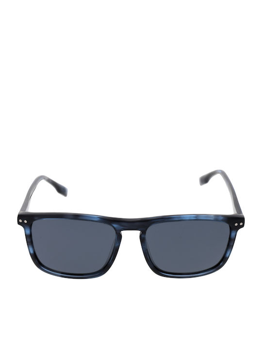 Bulget Men's Sunglasses with Blue Plastic Frame and Blue Polarized Lens BG9185M E02P