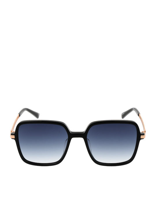 Bulget Women's Sunglasses with Black Plastic Frame and Black Gradient Lens BG9204 A02