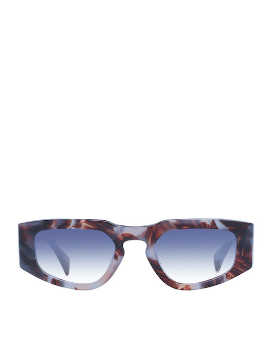 Ana Hickmann Woman Sunglasses with Multicolour Tartaruga Horn-Rimmed Frame and Multicolour Gradient Lens HI9220 G21