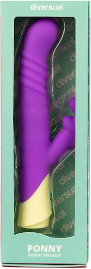 Diversual Vibrator Iepurele 20cm Violet