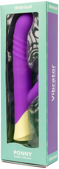 Diversual Vibrator Iepurele 20cm Violet