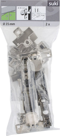 ArteLibre Metallic Cabinet Hinge Countersunk