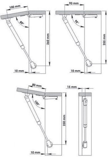 Finetto Mecanism Cabinet din Metal 1buc 220-22504N060G