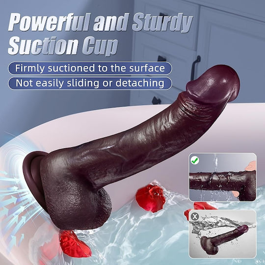SMD Legend Realistic Vibrator with Remote Control 22.5cm Black