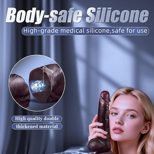 SMD Legend Realistic Vibrator with Remote Control 22.5cm Black