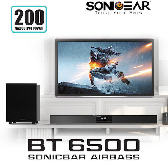 Sonic Gear Sonicbar Soundbar 2.1 200W με Ασύρματο Subwoofer και Τηλεχειριστήριο