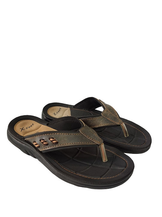 Herrensandalen in Braun Farbe