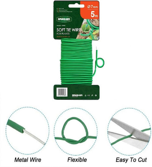 Grasher Foam-Coated Plant Wire 7mm x 5m 104041