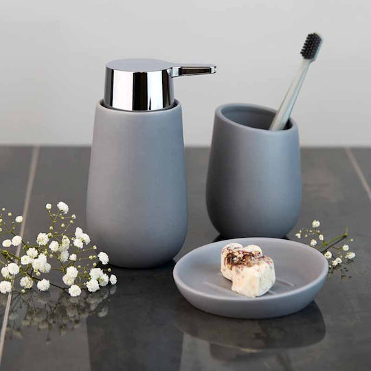 Wenko Badi Dispenser Ceramic Gray 320ml