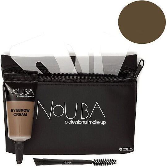 Nouba Brow Improver Сет за грим за лицето Вежди с козметична чанта 3бр