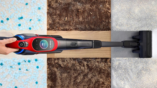 Bosch Unlimited 10 ProAnimal Прахосмукачка 2 в 1 Stick & Ръчна Червена