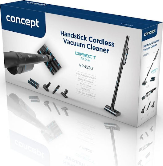 Concept Επαναφορτιζόμενη Σκούπα Stick 14.8V Μαύρη VP4520
