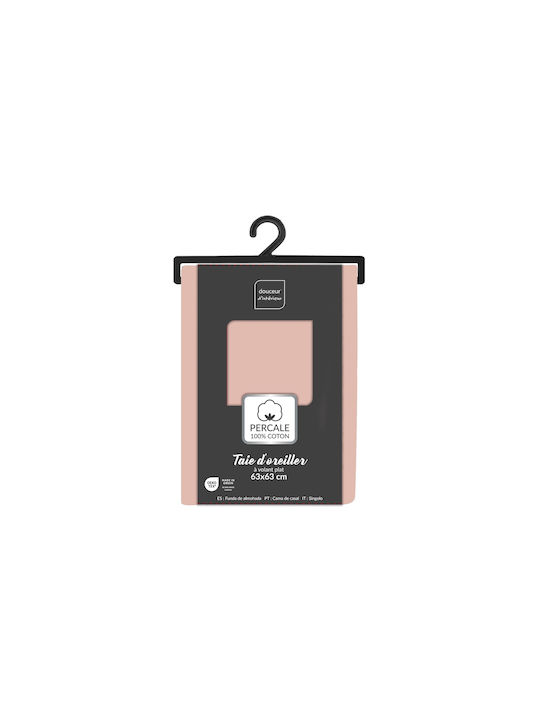 Douceur d'Intérieur Percaline Pillowcase Oxford Pink 50x70cm.