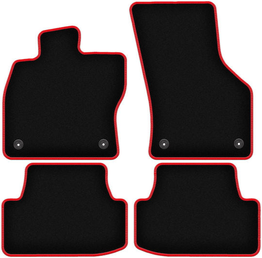 Carlux Red Car Mats for Seat Arona Crossover 2017