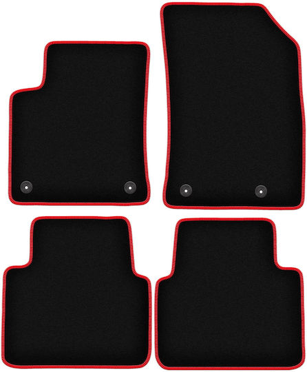 Carlux-red Car Mats Opel Crossland X Crossover 2017