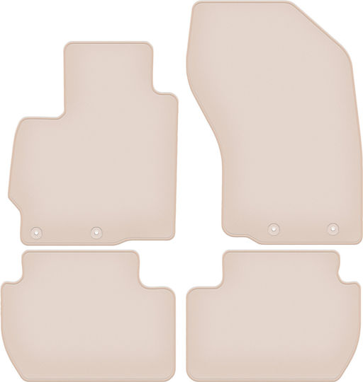 Premium Beige Car Mats for Peugeot 4007 Crossover 2007-2012