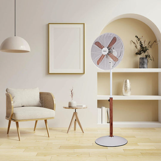Primo Primo Pedestal Fan 50W Fan Diameter 40cm White