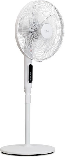 Osio Ventilator Sockel 24W mit Fernbedienung Weiß