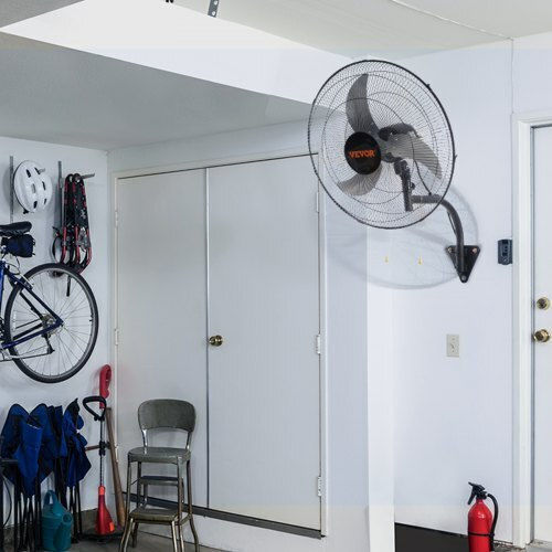 Wall Fan 70W 49cm Diameter Black