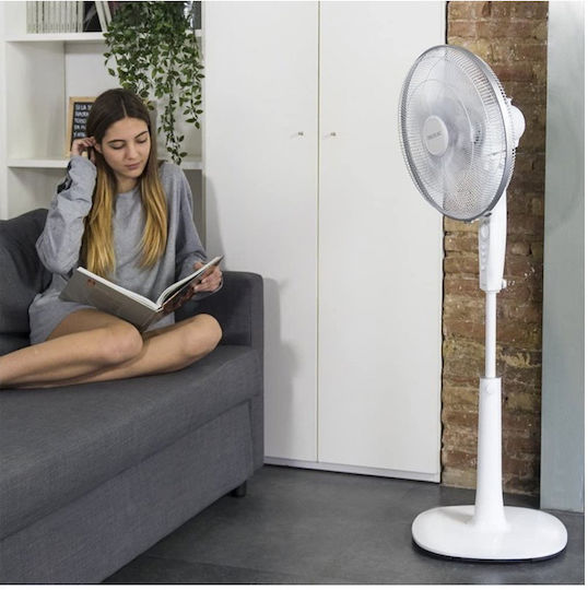 Cecotec EnergySilence 1010 Extremeflow Ανεμιστήρας Ορθοστάτης 65W Διαμέτρου 40cm Λευκός