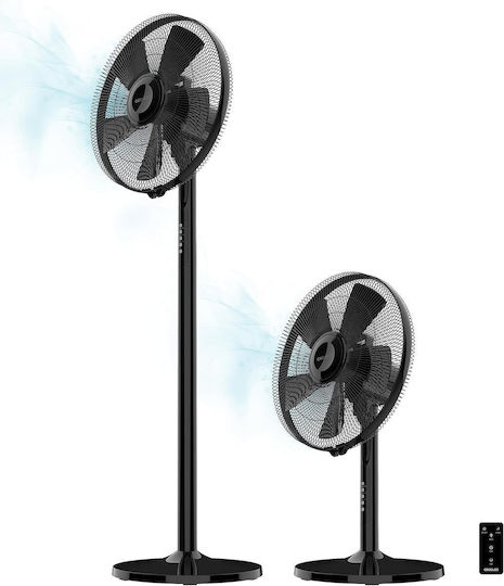 Cecotec EnergySilence 555 2in1 Smart XL Πολυμορφικός Ανεμιστήρας 55W Διαμέτρου 40cm με Τηλεχειριστήριο Μαύρος