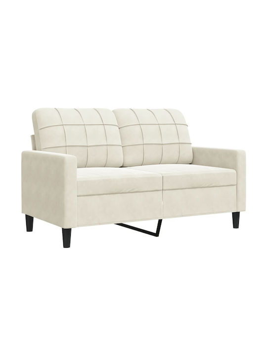 Living Room Furniture Set 3-Seater & 2-Seater & Stool Beige