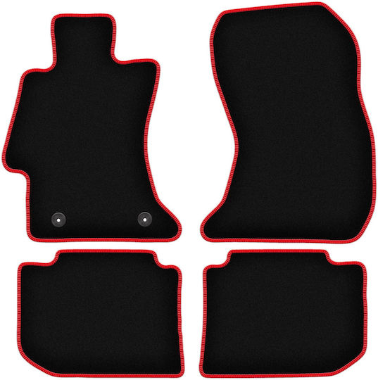 Carlux-red Car Floor Mats Subaru Xv Crossover 2011-2017
