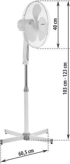 Croner Croner Ventilator Sockel 45W Lüfterdurchmesser 40cm Weiß