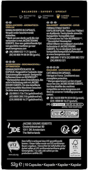L' Capsules Lungo Mattinata Coffee Capsules 10 Pcs