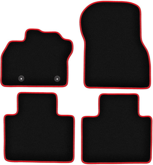 Carlux-red Car Floor Mats Renault Zoe Ii Hatchback 2018
