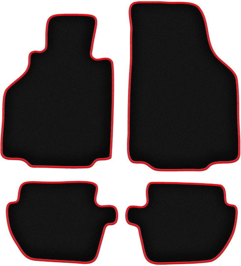 Covorașe auto Carlux-roșu pentru Porsche 911 Tip 996 Coupe 1997-2004