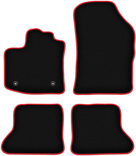 Carlux-red Car Mats Dacia Dokker Minivan 2013