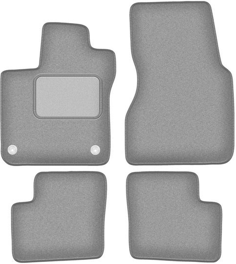 Gray Car Mats Smart Forfour Ii Hatchback 2014
