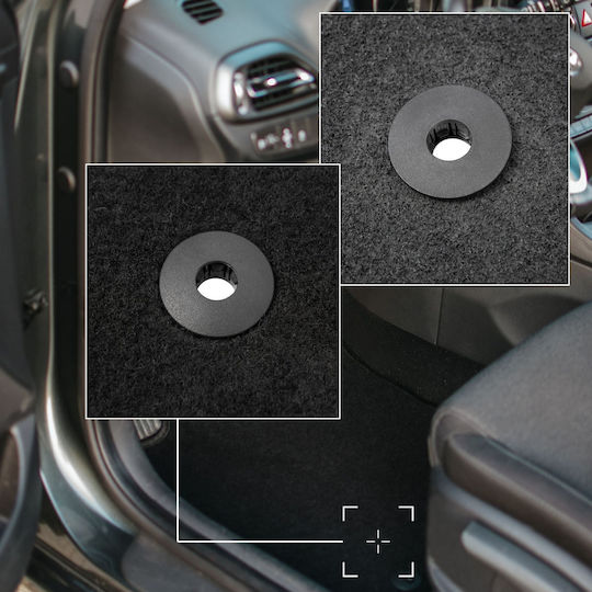 Basic Schwarze Samt Fußmatten Volvo S90 II Lang 2016
