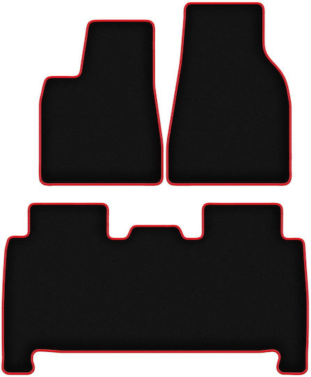 Carlux-red Car Mats Tesla Model X Suv 2016