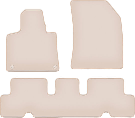 Premium Beige Floor Mats Citroen C4 Spacetourer Minivan 2013-2018