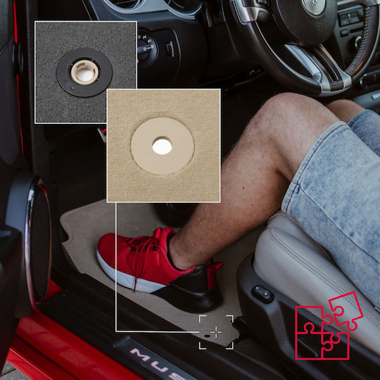 Premium Beige Floor Mats Jeep Renegade Suv 2014-2019