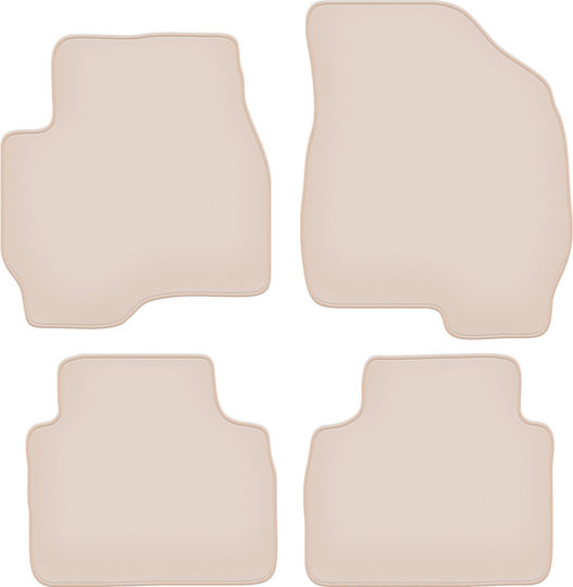 Premium Beige Car Mats for Mazda Tribute SUV 2000-2011