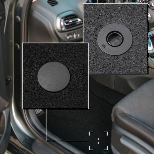 Schwarze Samt-Fußmatten Basic für Mercedes A W168 Familien-Van 2001-2005