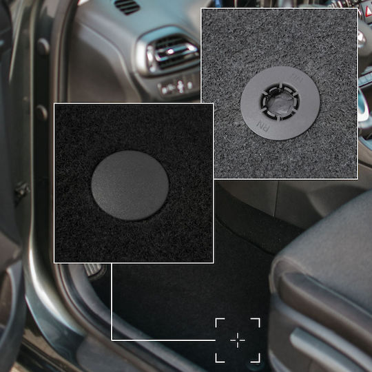 Basic Black Velvet Floor Mats Dacia Lodgy 7-seater 2012