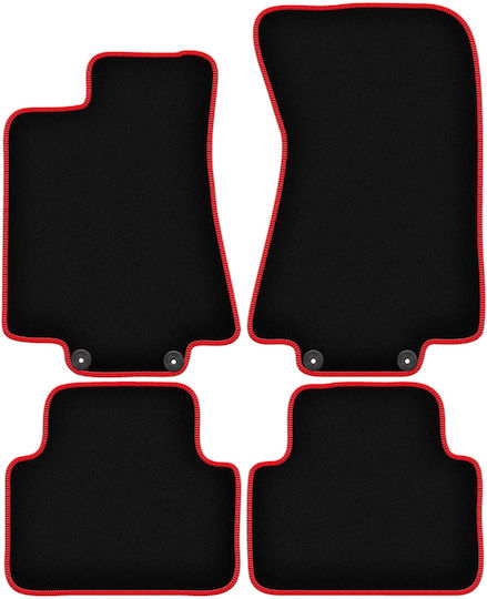 Carlux-rote Fußmatten Jaguar XJ VII Limousine 2002-2009
