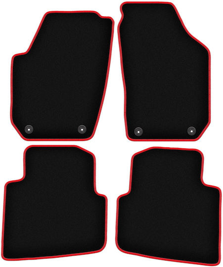 Carlux-red Car Mats Skoda Roomster Van 2006-2015
