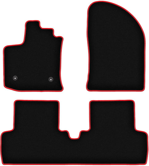 Carlux-red Car Mats Dacia Lodgy Minivan 2012