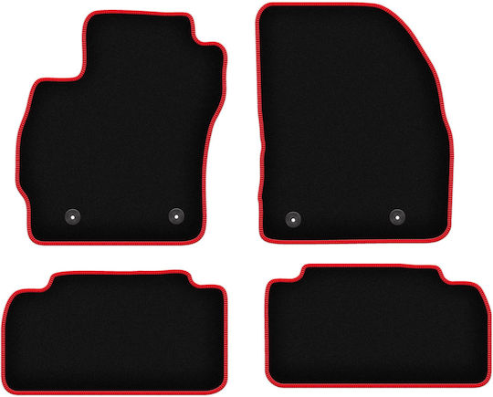 Carlux-red Car Floor Mats Mazda 5 Ii Minivan 2010