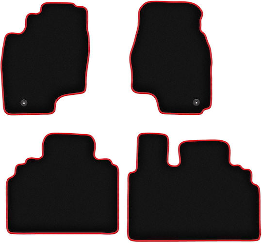 Carlux-red Car Mats Toyota Previa Ii Minivan 2000-2005