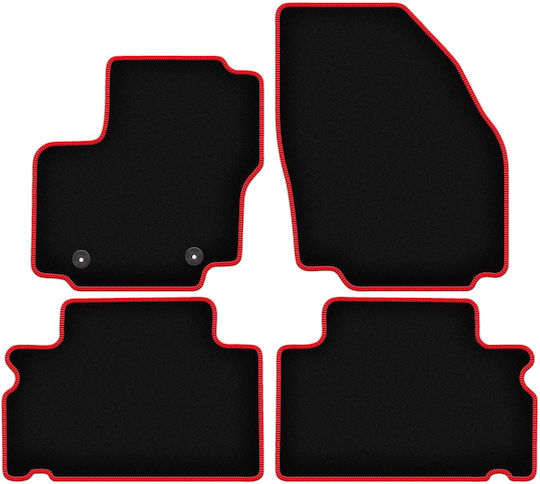 Carlux-red Car Mats Ford S-max Mk1 Minivan 2006-2011