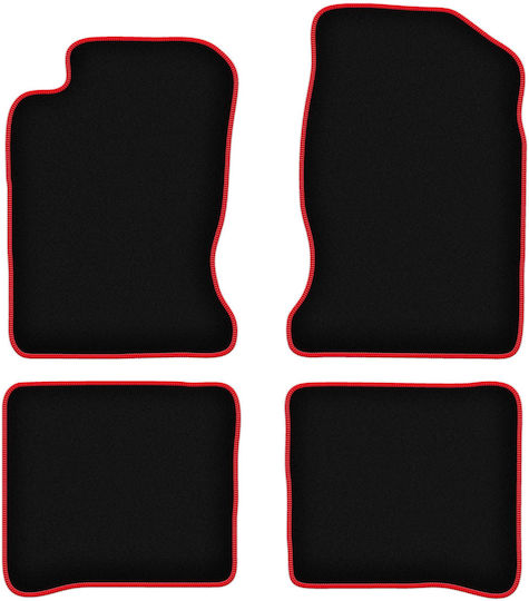 Carlux Red Car Mats for Toyota Carina E Sedan 1992-1998