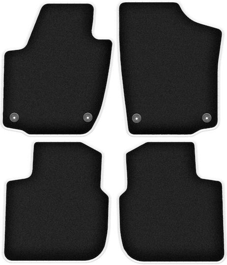 Carlux-silver Car Mats Skoda Rapid Liftback Sedan Spaceback Wagon 2013-2019