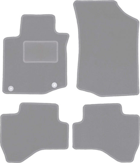 Gray Car Mats Peugeot 107 Hatchback 2005-2014