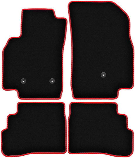 Carlux Red Car Floor Mats Opel Karl Hatchback 2015